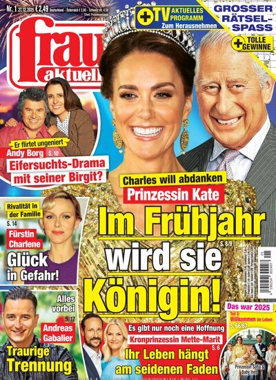 Titelbild der Ausgabe 1/2026 von frau aktuell. Diese Zeitschrift und viele weitere Frauenzeitschriften als Abo oder epaper bei United Kiosk online kaufen.