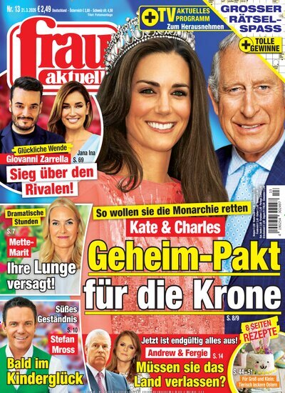 Titelbild der Ausgabe 13/2026 von frau aktuell. Diese Zeitschrift und viele weitere Frauenzeitschriften als Abo oder epaper bei United Kiosk online kaufen.