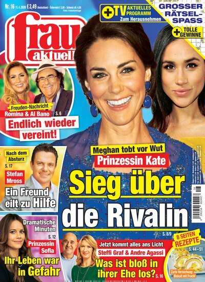 Titelbild der Ausgabe 16/2026 von frau aktuell. Diese Zeitschrift und viele weitere Frauenzeitschriften als Abo oder epaper bei United Kiosk online kaufen.