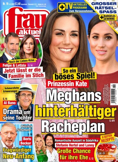 Titelbild der Ausgabe 19/2025 von frau aktuell. Diese Zeitschrift und viele weitere Frauenzeitschriften als Abo oder epaper bei United Kiosk online kaufen.