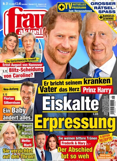 Titelbild der Ausgabe 21/2025 von frau aktuell. Diese Zeitschrift und viele weitere Frauenzeitschriften als Abo oder epaper bei United Kiosk online kaufen.