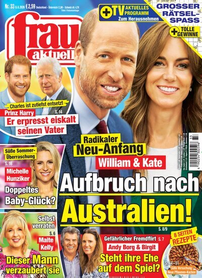 Titelbild der Ausgabe 33/2026 von frau aktuell. Diese Zeitschrift und viele weitere Frauenzeitschriften als Abo oder epaper bei United Kiosk online kaufen.