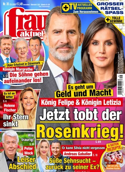 Titelbild der Ausgabe 35/2025 von frau aktuell. Diese Zeitschrift und viele weitere Frauenzeitschriften als Abo oder epaper bei United Kiosk online kaufen.
