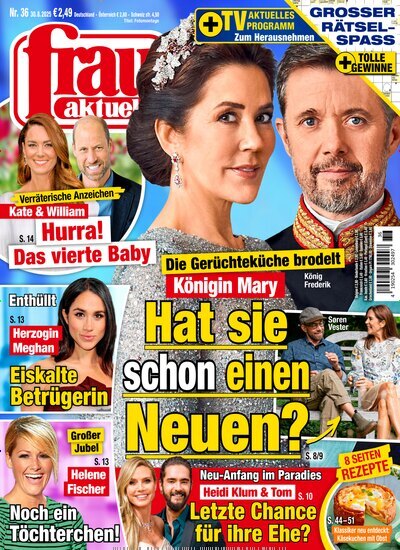 Titelbild der Ausgabe 36/2025 von frau aktuell. Diese Zeitschrift und viele weitere Frauenzeitschriften als Abo oder epaper bei United Kiosk online kaufen.