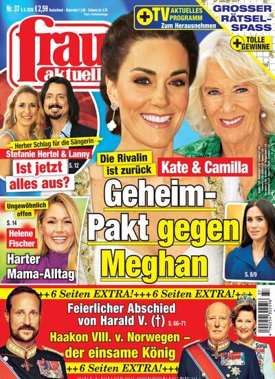 Titelbild der Ausgabe 37/2026 von frau aktuell. Diese Zeitschrift und viele weitere Frauenzeitschriften als Abo oder epaper bei United Kiosk online kaufen.