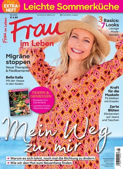 Titelbild der Ausgabe 8/2025 von Frau im Leben. Diese Zeitschrift und viele weitere Frauenzeitschriften als Abo oder epaper bei United Kiosk online kaufen.