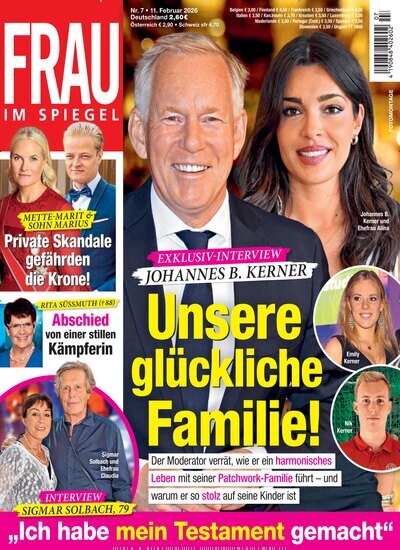 Titelbild der Ausgabe 7/2026 von Frau im Spiegel. Diese Zeitschrift und viele weitere Frauenzeitschriften als Abo oder epaper bei United Kiosk online kaufen.