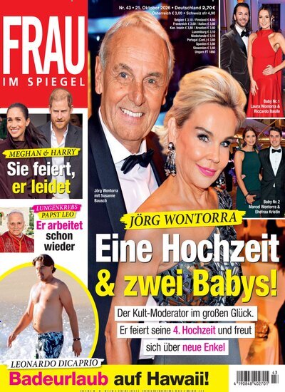 Titelbild der Ausgabe 43/2026 von Frau im Spiegel. Diese Zeitschrift und viele weitere Frauenzeitschriften als Abo oder epaper bei United Kiosk online kaufen.