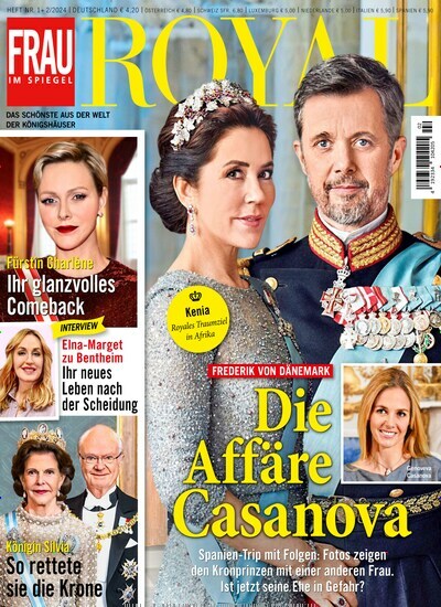 Titelbild der Ausgabe 2/2024 von Frau im Spiegel Royal. Diese Zeitschrift und viele weitere Frauenzeitschriften als Abo oder epaper bei United Kiosk online kaufen.