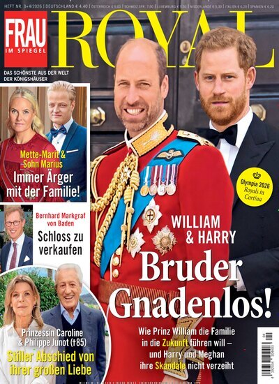 Titelbild der Ausgabe 4/2026 von Frau im Spiegel Royal. Diese Zeitschrift und viele weitere Frauenzeitschriften als Abo oder epaper bei United Kiosk online kaufen.