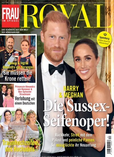 Titelbild der Ausgabe 12/2026 von Frau im Spiegel Royal. Diese Zeitschrift und viele weitere Frauenzeitschriften als Abo oder epaper bei United Kiosk online kaufen.