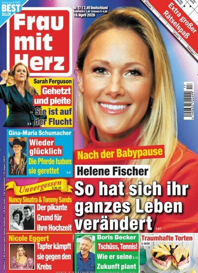 Titelbild der Ausgabe 17/2026 von Frau mit Herz. Diese Zeitschrift und viele weitere Frauenzeitschriften als Abo oder epaper bei United Kiosk online kaufen.