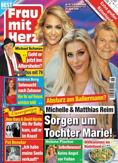 Titelbild der Ausgabe 18/2026 von Frau mit Herz. Diese Zeitschrift und viele weitere Frauenzeitschriften als Abo oder epaper bei United Kiosk online kaufen.