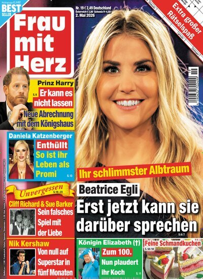 Titelbild der Ausgabe 19/2026 von Frau mit Herz. Diese Zeitschrift und viele weitere Frauenzeitschriften als Abo oder epaper bei United Kiosk online kaufen.