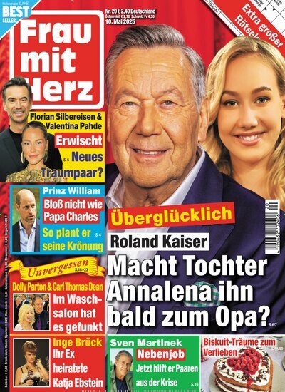 Titelbild der Ausgabe 20/2025 von Frau mit Herz. Diese Zeitschrift und viele weitere Frauenzeitschriften als Abo oder epaper bei United Kiosk online kaufen.