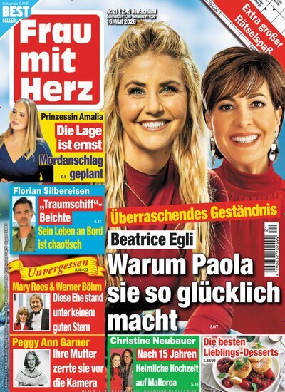 Titelbild der Ausgabe 21/2026 von Frau mit Herz. Diese Zeitschrift und viele weitere Frauenzeitschriften als Abo oder epaper bei United Kiosk online kaufen.