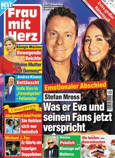 Titelbild der Ausgabe 24/2026 von Frau mit Herz. Diese Zeitschrift und viele weitere Frauenzeitschriften als Abo oder epaper bei United Kiosk online kaufen.