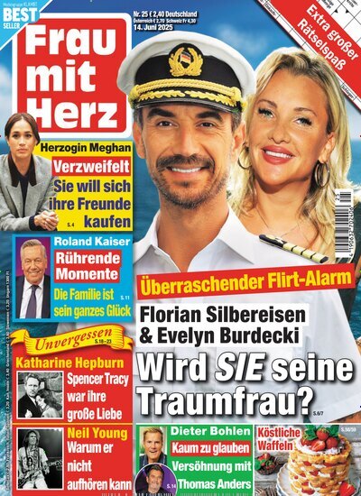Titelbild der Ausgabe 25/2025 von Frau mit Herz. Diese Zeitschrift und viele weitere Frauenzeitschriften als Abo oder epaper bei United Kiosk online kaufen.