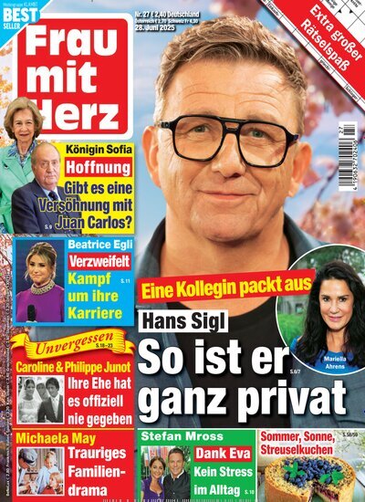 Titelbild der Ausgabe 27/2025 von Frau mit Herz. Diese Zeitschrift und viele weitere Frauenzeitschriften als Abo oder epaper bei United Kiosk online kaufen.