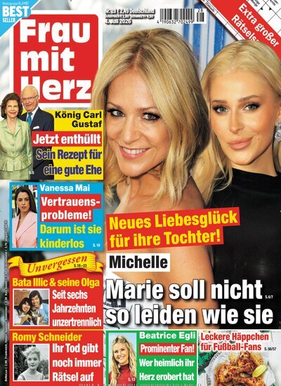 Titelbild der Ausgabe 28/2026 von Frau mit Herz. Diese Zeitschrift und viele weitere Frauenzeitschriften als Abo oder epaper bei United Kiosk online kaufen.
