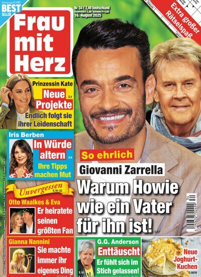 Titelbild der Ausgabe 34/2025 von Frau mit Herz. Diese Zeitschrift und viele weitere Frauenzeitschriften als Abo oder epaper bei United Kiosk online kaufen.