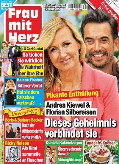 Titelbild der Ausgabe 34/2026 von Frau mit Herz. Diese Zeitschrift und viele weitere Frauenzeitschriften als Abo oder epaper bei United Kiosk online kaufen.
