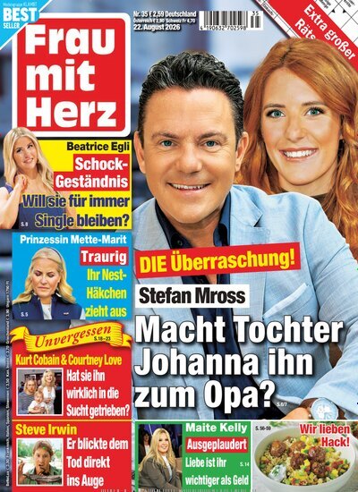 Titelbild der Ausgabe 35/2026 von Frau mit Herz. Diese Zeitschrift und viele weitere Frauenzeitschriften als Abo oder epaper bei United Kiosk online kaufen.