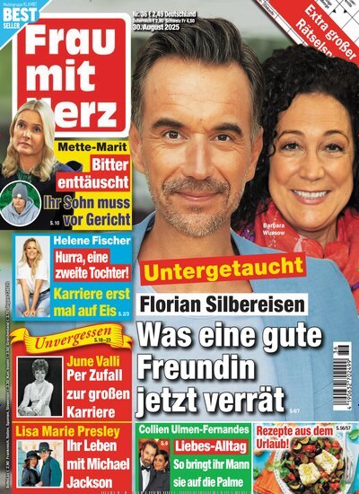 Titelbild der Ausgabe 36/2025 von Frau mit Herz. Diese Zeitschrift und viele weitere Frauenzeitschriften als Abo oder epaper bei United Kiosk online kaufen.