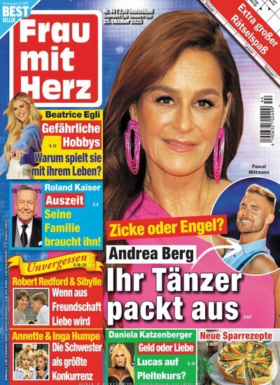 Titelbild der Ausgabe 44/2025 von Frau mit Herz. Diese Zeitschrift und viele weitere Frauenzeitschriften als Abo oder epaper bei United Kiosk online kaufen.