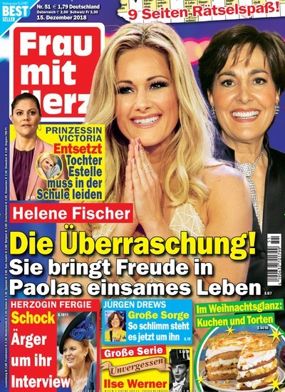 Frau mit Herz Kombi-Abo aktuelles Titelbild Ausgabe 51/2018 Aktuelles Titelbild von Frau mit Herz Kombi-Abo. Entdecken Sie jetzt die Ausgabe 51/2018. Lesen Sie gerne Frauenzeitschriften? Dann empfehlen wir Ihnen Frau mit Herz Kombi-Abo als Kombi-Abo zum Lesen als gedruckte Ausgabe, als digitale Ausgabe im Web und als epaper per App.