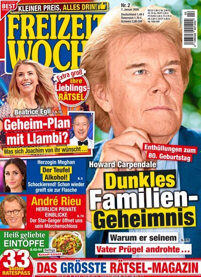 Titelbild der Ausgabe 2/2026 von Freizeitwoche. Diese Zeitschrift und viele weitere Frauenzeitschriften als Abo oder epaper bei United Kiosk online kaufen.