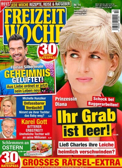 Titelbild der Ausgabe 14/2023 von Freizeitwoche. Diese Zeitschrift und viele weitere Frauenzeitschriften als Abo oder epaper bei United Kiosk online kaufen.