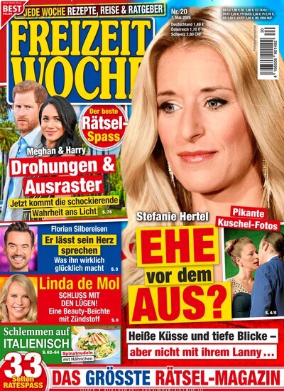 Titelbild der Ausgabe 20/2025 von Freizeitwoche. Diese Zeitschrift und viele weitere Frauenzeitschriften als Abo oder epaper bei United Kiosk online kaufen.