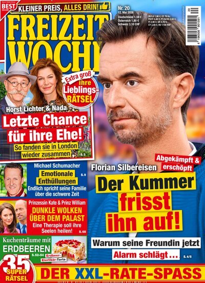 Titelbild der Ausgabe 20/2026 von Freizeitwoche. Diese Zeitschrift und viele weitere Frauenzeitschriften als Abo oder epaper bei United Kiosk online kaufen.