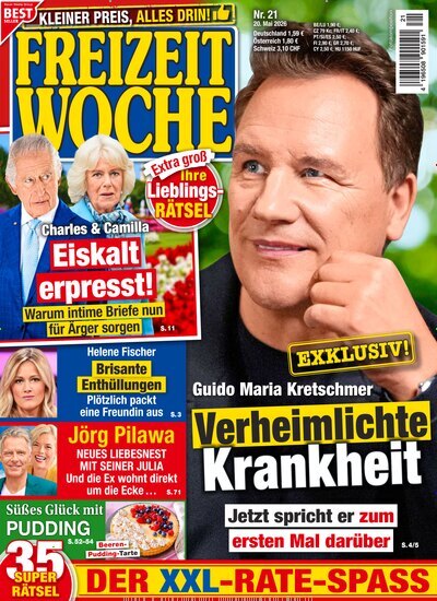 Titelbild der Ausgabe 21/2026 von Freizeitwoche. Diese Zeitschrift und viele weitere Frauenzeitschriften als Abo oder epaper bei United Kiosk online kaufen.