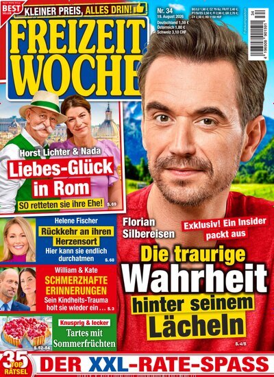Titelbild der Ausgabe 34/2026 von Freizeitwoche. Diese Zeitschrift und viele weitere Frauenzeitschriften als Abo oder epaper bei United Kiosk online kaufen.