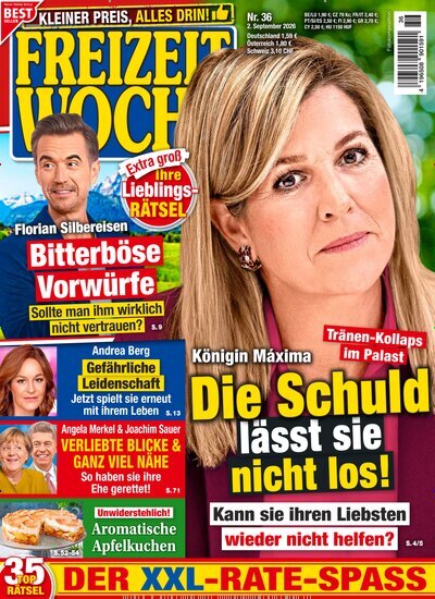 Titelbild der Ausgabe 36/2026 von Freizeitwoche. Diese Zeitschrift und viele weitere Frauenzeitschriften als Abo oder epaper bei United Kiosk online kaufen.
