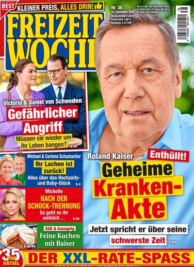 Titelbild der Ausgabe 38/2026 von Freizeitwoche. Diese Zeitschrift und viele weitere Frauenzeitschriften als Abo oder epaper bei United Kiosk online kaufen.