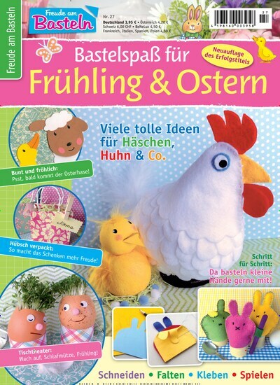 Titelbild der Ausgabe 27/2023 von Freude am Basteln. Diese Zeitschrift und viele weitere Elternzeitschriften und Tierzeitschriften als Abo oder epaper bei United Kiosk online kaufen.