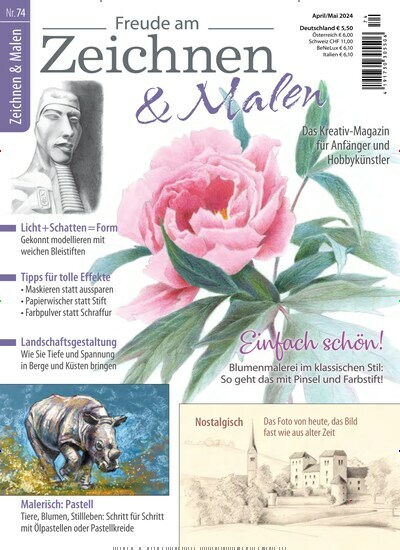 Titelbild der Ausgabe 74/2024 von Freude am Zeichnen & Malen. Diese Zeitschrift und viele weitere Elternzeitschriften und Tierzeitschriften als Abo oder epaper bei United Kiosk online kaufen.