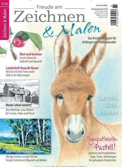 Titelbild der Ausgabe 81/2025 von Freude am Zeichnen & Malen. Diese Zeitschrift und viele weitere Elternzeitschriften und Tierzeitschriften als Abo oder epaper bei United Kiosk online kaufen.