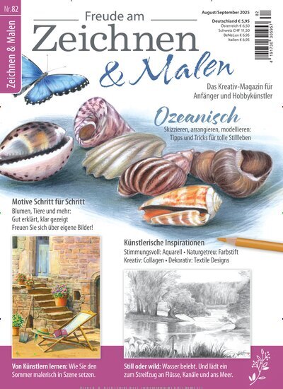 Titelbild der Ausgabe 82/2025 von Freude am Zeichnen & Malen. Diese Zeitschrift und viele weitere Elternzeitschriften und Tierzeitschriften als Abo oder epaper bei United Kiosk online kaufen.