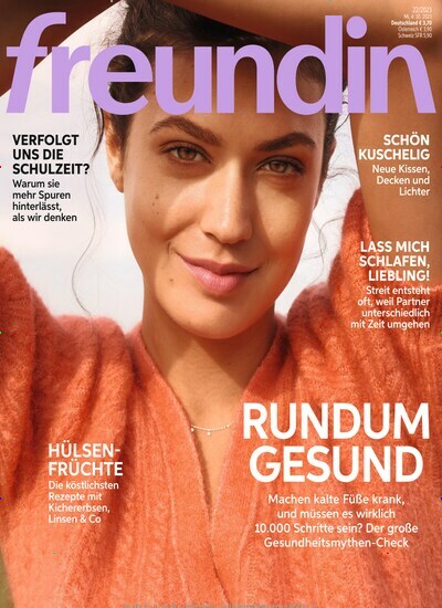 Titelbild der Ausgabe 22/2023 von freundin. Diese Zeitschrift und viele weitere Frauenzeitschriften als Abo oder epaper bei United Kiosk online kaufen.