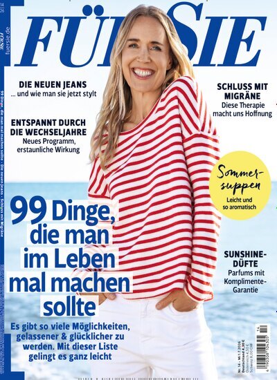 Titelbild der Ausgabe 14/2026 von Für Sie. Diese Zeitschrift und viele weitere Frauenzeitschriften als Abo oder epaper bei United Kiosk online kaufen.
