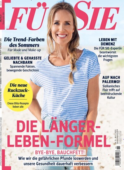 Titelbild der Ausgabe 15/2025 von Für Sie. Diese Zeitschrift und viele weitere Frauenzeitschriften als Abo oder epaper bei United Kiosk online kaufen.