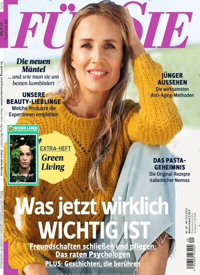Titelbild der Ausgabe 20/2023 von Für Sie. Diese Zeitschrift und viele weitere Frauenzeitschriften als Abo oder epaper bei United Kiosk online kaufen.