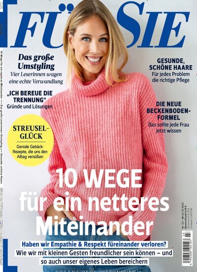 Titelbild der Ausgabe 23/2025 von Für Sie. Diese Zeitschrift und viele weitere Frauenzeitschriften als Abo oder epaper bei United Kiosk online kaufen.