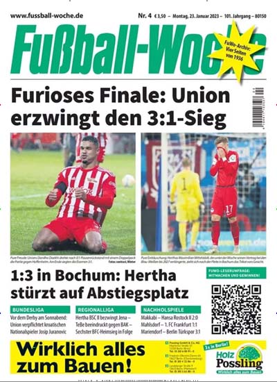 Titelbild der Ausgabe 6/2024 von Fußball-Woche. Diese Zeitschrift und viele weitere Sportmagazine als Abo oder epaper bei United Kiosk online kaufen.