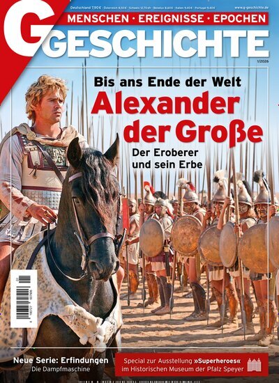 Titelbild der Ausgabe 1/2026 von G Geschichte. Diese Zeitschrift und viele weitere Reisemagazine, Freizeitmagazine und Wissensmagazine als Abo oder epaper bei United Kiosk online kaufen.