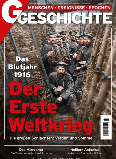 Titelbild der Ausgabe 2/2026 von G Geschichte. Diese Zeitschrift und viele weitere Reisemagazine, Freizeitmagazine und Wissensmagazine als Abo oder epaper bei United Kiosk online kaufen.
